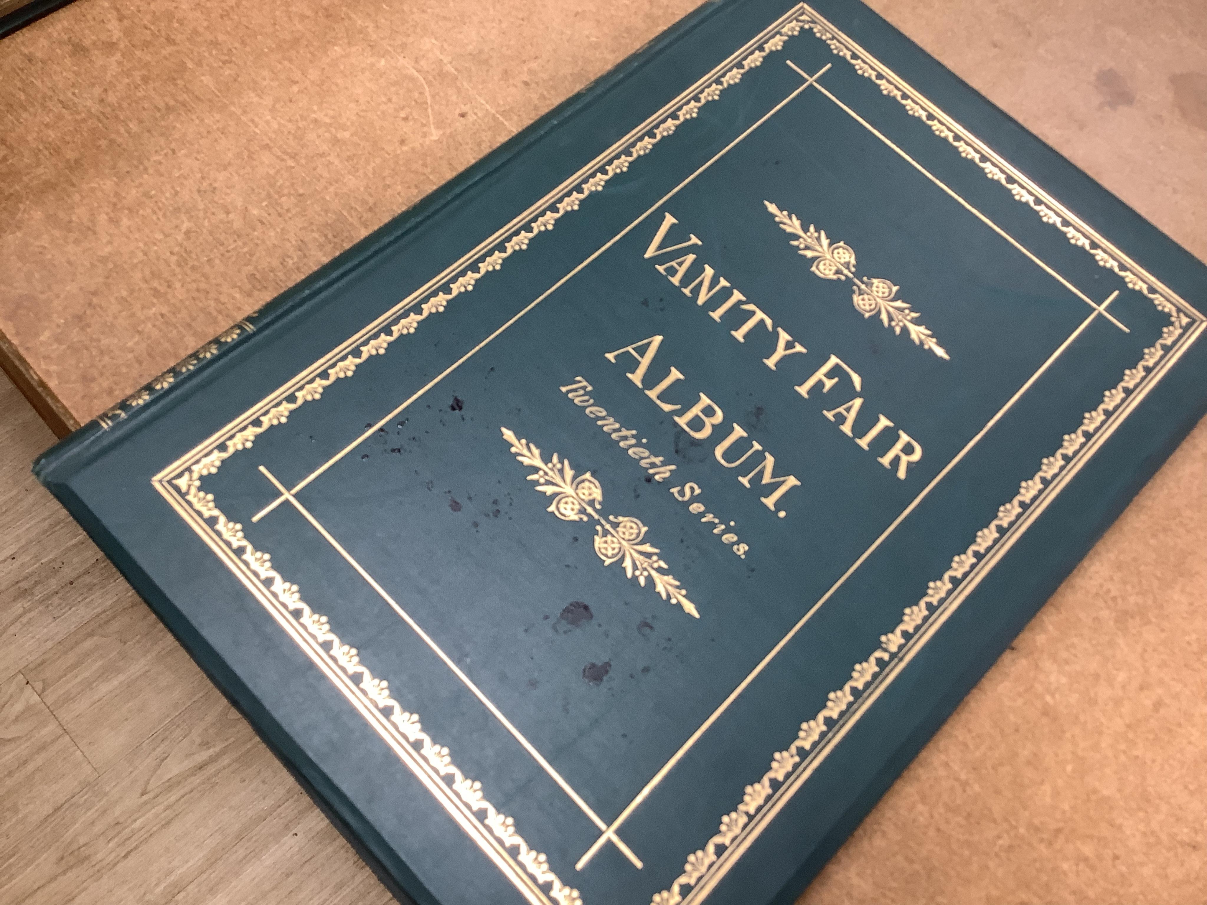 The Vanity Fair Album ... six various vols. (nos.2, 14,15,16,20 and 25). very many coloured lithographed portrait plates; publisher's gilt decorated and lettered cloth, ge., folio. (1869-93)